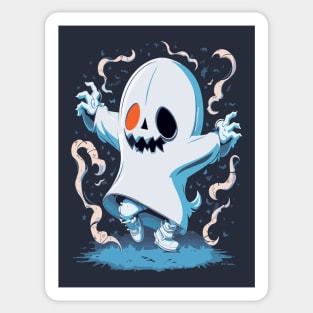 Dabbing Halloween Ghost Sticker